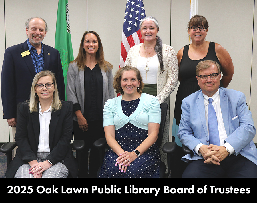 2025 OLPL Board of Trustees group showing seven people