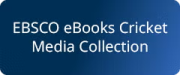 EBSCO eBooks Cricket Media Collection logo with blue background and white text