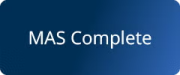 MAS Complete blue background with white text logo