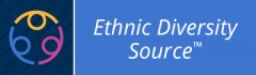 Ethnic Diversity Source blue background logo
